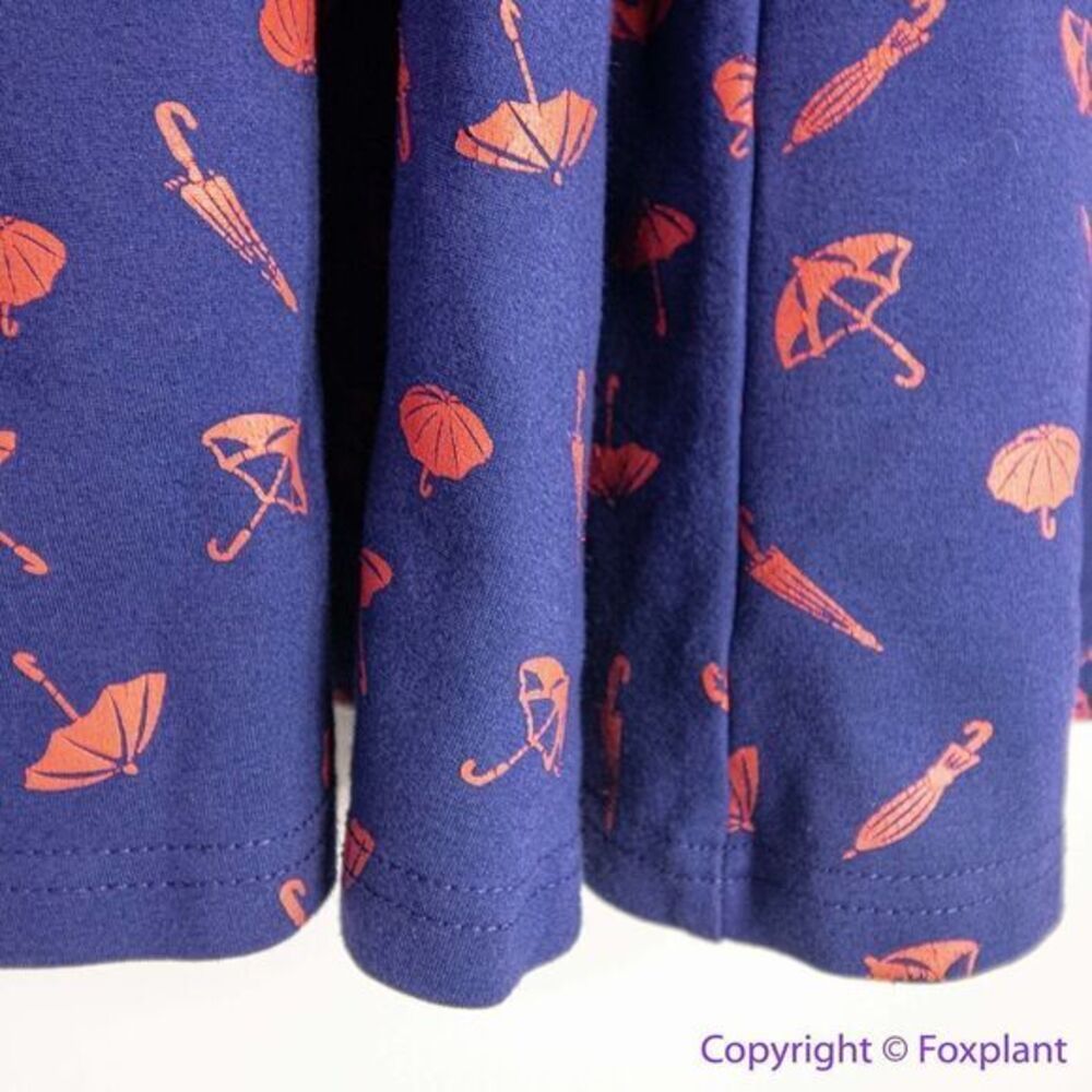 Unique Vintage‎ Gwynnie Bee Umbrella Print Navy Dress, plus size 0X - Picture 10 of 16